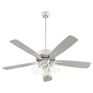 Ovation - 5 Blade Ceiling Fan with 4 Light Kit-12.5 Inch Tall and 52 Inch Wide - 1367004