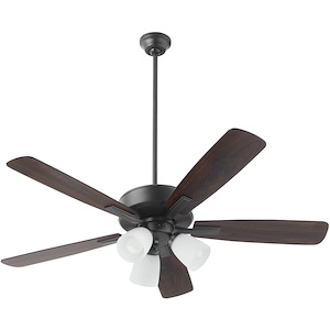 Ovation - 5 Blade Ceiling Fan with Light Kit-18.25 Inches Tall and 52 Inches Wide - 1306083