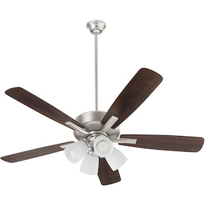 Ovation - 5 Blade Ceiling Fan with Light Kit-18.25 Inches Tall and 52 Inches Wide - 1305840