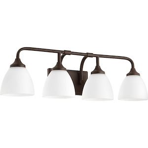 Enclave - 4 Light Bath Vanity in Quorum Home Collection style - 26.5 inches wide by 8.5 inches high - 616513