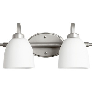 Reyes - 2 Light Bath Vanity in Quorum Home Collection style - 16 inches wide by 8 inches high - 906765