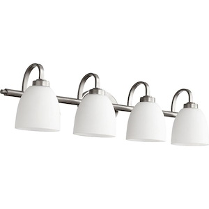 Reyes - 4 Light Bath Vanity in Quorum Home Collection style - 33.5 inches wide by 8 inches high - 906755