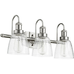 3 Light Bath Vanity in Transitional style - 22.5 inches wide by 10.5 inches high