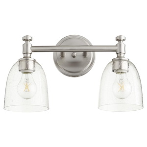Rossington - 2 Light Bath Vanity in Quorum Home Collection style - 16.63 inches wide by 8.75 inches high - 616565