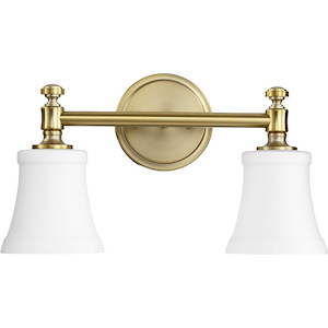 Rossington - 2 Light Bath Vanity in Quorum Home Collection style - 16.63 inches wide by 8.75 inches high - 1342843