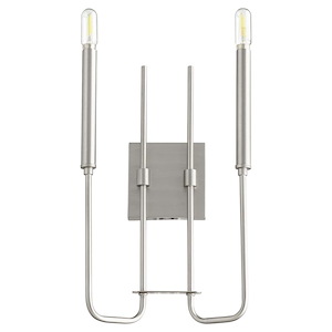 Hope - 2 Light Wall Mount In Soft Contemporary Style-16 Inches Tall and 9.25 Inches Wide - 1106089