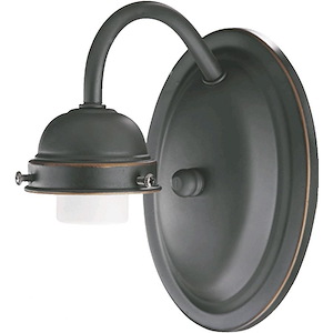 1 Light Wall Mount in style - 4.25 inches wide by 7.25 inches high