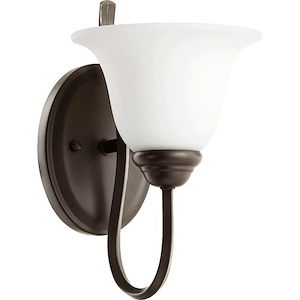 Spencer - 1 Light Wall Mount in Quorum Home Collection style - 7 inches wide by 11.5 inches high