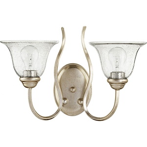 Spencer - 2 Light Wall Sconce in Quorum Home Collection style - 17.25 inches wide by 11.25 inches high