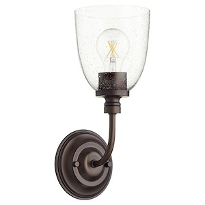 Rossington - 1 Light Wall Mount in Quorum Home Collection style - 5 inches wide by 12.5 inches high - 616585