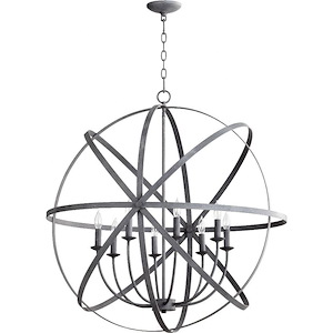 Celeste - 8 Light Sphere Chandelier in Transitional style - 33 inches wide by 34.25 inches high