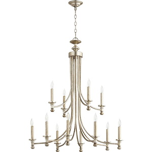 Rossington - Twelve Light Chandelier in Quorum Home Collection style - 31.5 inches wide by 37.5 inches high - 616641