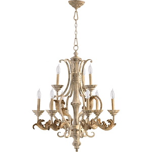 Florence - 9 Light 2-Tier Chandelier in Transitional style - 28 inches wide by 34 inches high