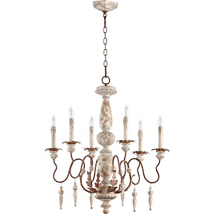 La Maison - 6 Light Chandelier in Traditional style - 26 inches wide by 30 inches high - 1218508
