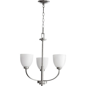 Reyes - 3 Light Chandelier in Quorum Home Collection style - 22 inches wide by 22 inches high - 906761