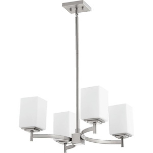 Delta - 4 Light Chandelier in Quorum Home Collection style - 24.25 inches wide by 17.5 inches high - 1218696