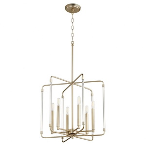 Optic - 6 Light Pendant in Soft Contemporary style - 20 inches wide by 18 inches high