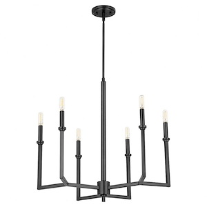 Merrick - 6 Light Chandelier In Traditional Style-24.5 Inches Tall and 25 Inches Wide - 1294934