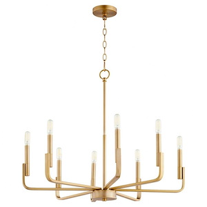 Tempo - 8 Light Chandelier In Contemporary Style-12.25 Inches Tall and 28.75 Inches Wide