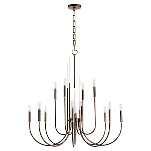 SUMMIT - 12 Light Chandelier In Traditional Style-35 Inches Tall and 34 Inches Wide