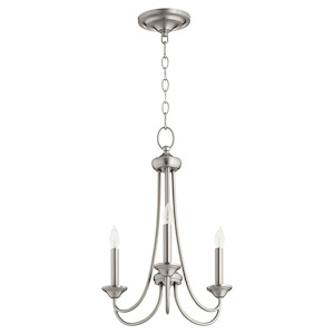 Brooks - 3 Light Chandelier in style - 16 inches wide by 20.5 inches high