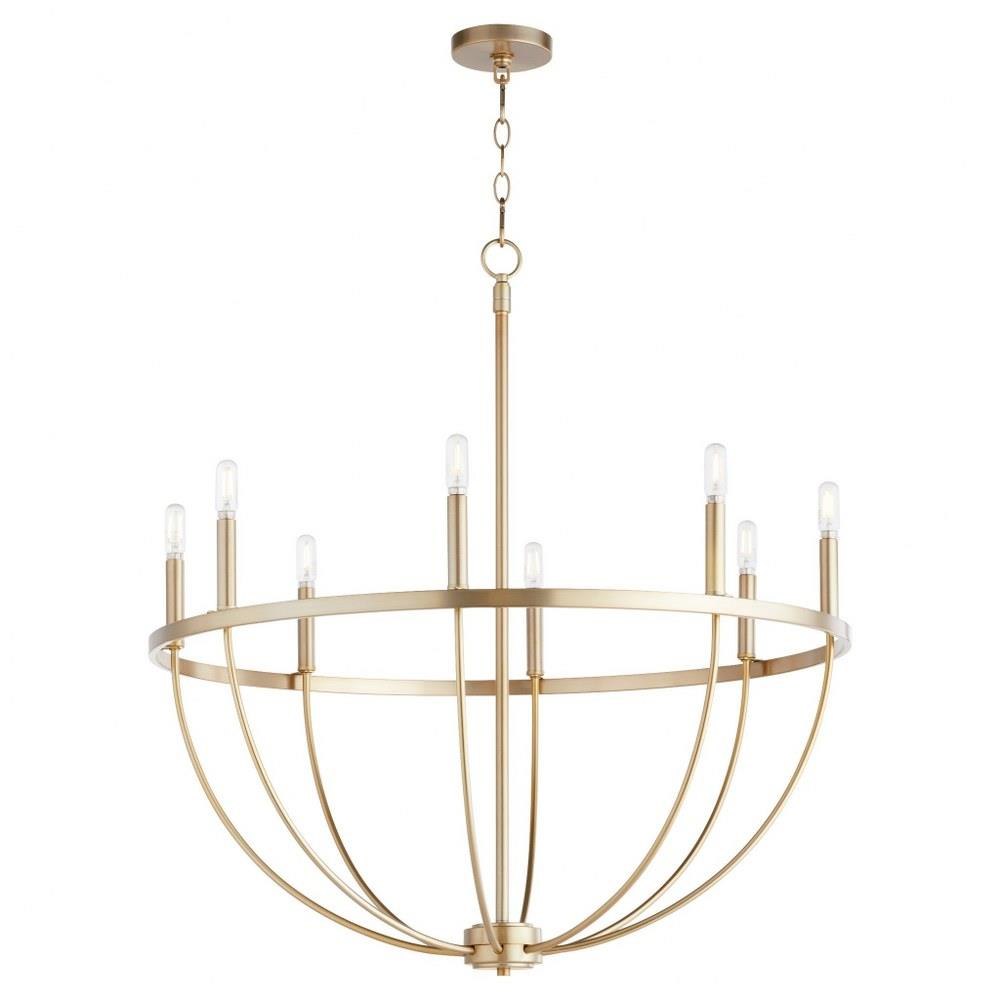 Quorum Lighting 6374 8 Tribute 8 Light Chandelier 34 Inches