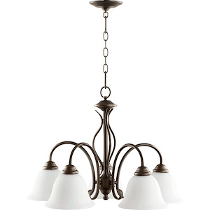 Spencer - 5 Light Nook Pendant in Quorum Home Collection style - 24 inches wide by 20 inches high - 616697