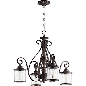 San Miguel - 4 Light Nook Pendant in Transitional style - 27 inches wide by 24 inches high - 616773