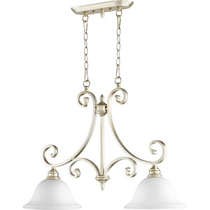 Bryant - 2 Light Island in Quorum Home Collection style - 10 inches wide by 22 inches high - 1333871