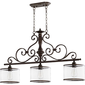 San Miguel - 3 Light Island in Transitional style - 9 inches wide by 24 inches high - 616759