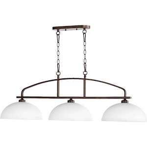 Reyes - 3 Light Island in Quorum Home Collection style - 12.75 inches wide by 14 inches high - 906764