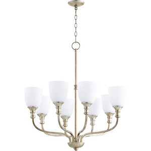 Richmond - 8 Light Chandelier in Quorum Home Collection style - 31 inches wide by 32 inches high