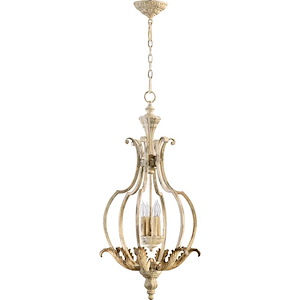 Florence - 4 Light Entry Pendant in Transitional style - 17 inches wide by 33 inches high