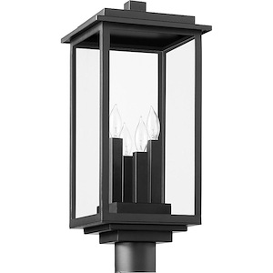 Westerly - 4 Light Outdoor Post Lantern In Transitional Style-21 Inches Tall and 9 Inches Wide - 1106182