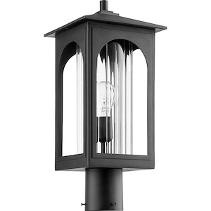 Harbor - 1 Light Outdoor Post Lantern In Transitional Style-18.25 Inches Tall and 8 Inches Wide
