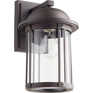 1 Light Outdoor Wall Lantern in Quorum Home Collection style - 7 inches wide by 12.5 inches high