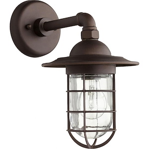 Bowery - 1 Light Outdoor Wall Lantern in Transitional style - 7.5 inches wide by 12.25 inches high