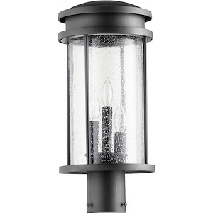 Hadley - 3 Light Outdoor Post Lantern in Transitional style - 8 inches wide by 17.75 inches high