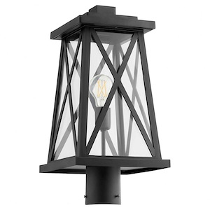 Artesno - 1 Light Outdoor Post Mount In Modern Style-18.5 Inches Tall and 9.25 Inches Wide