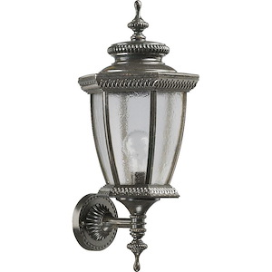 Baltic - 1 Light Small Outdoor Up Wall Lantern in Quorum Home Collection style - 9.5 inches wide by 20.5 inches high