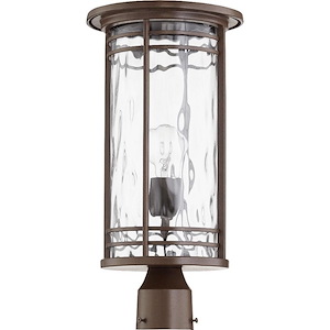 Larson - 1 Light Outdoor Post Lantern in Transitional style - 9.25 inches wide by 18.75 inches high