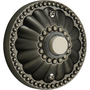 Accessory - Elegant Round Door Chime Button In Traditional Style-2.5 Inches Wide