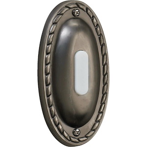 Accessory - Traditional Oval Door Chime Button-4.25 Inches Tall and 2.25 Inches Wide