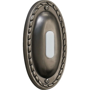 Accessory - Traditional Oval Door Chime Button-4.25 Inches Tall and 2.25 Inches Wide