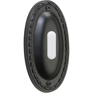 Accessory - Traditional Oval Door Chime Button-4.25 Inches Tall and 2.25 Inches Wide