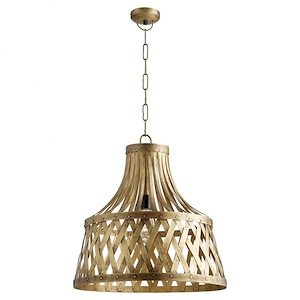 1 Light Pendant In Transitional Style-19.25 Inches Tall and 20 Inches Wide