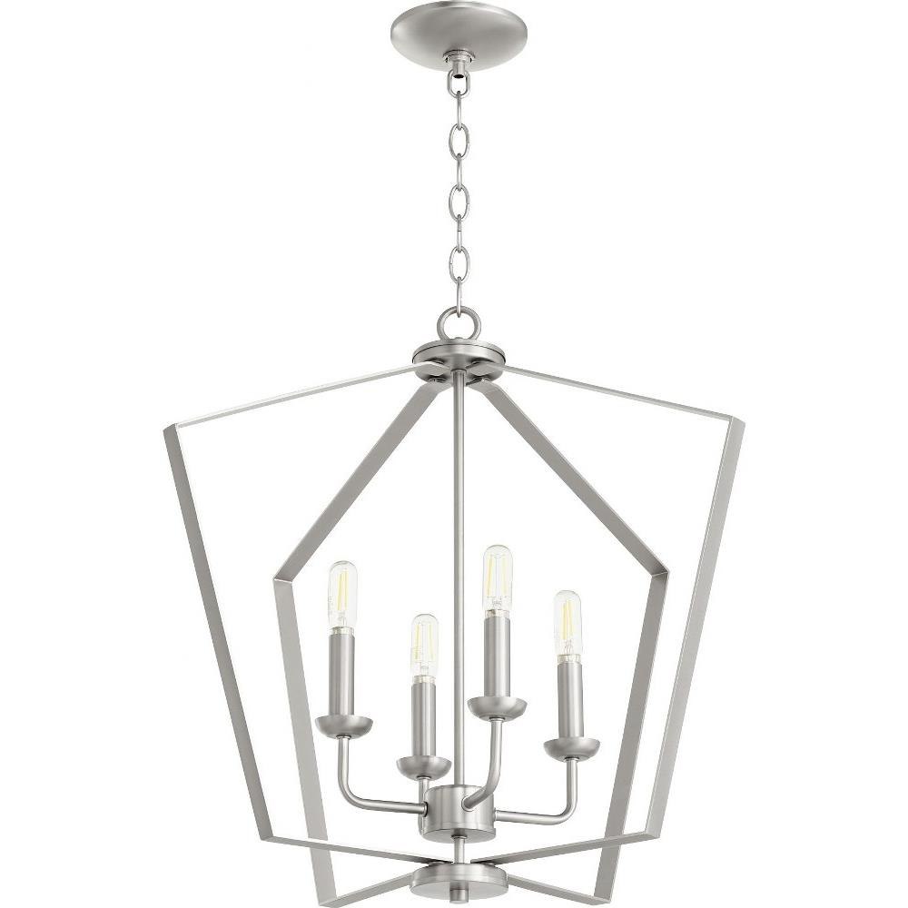 4 Light Entry Pendant in Quorum Home Collection style - 23 inches wide by 21 inches high