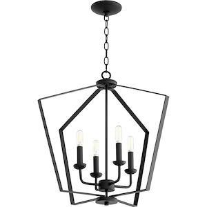 4 Light Entry Pendant in Quorum Home Collection style - 23 inches wide by 21 inches high