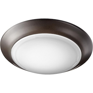 15W 1 LED Flush Mount in Quorum Home Collection style - 7.5 inches wide by 1 inches high
