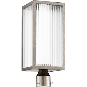 Maestro - 12W 3 LED Outdoor Post Lantern in Soft Contemporary style - 7.25 inches wide by 18 inches high